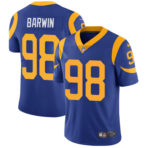Nike Rams #98 Connor Barwin Royal Blue Alternate Youth Stitched NFL Vapor Untouchable Limited Jersey - Click Image to Close